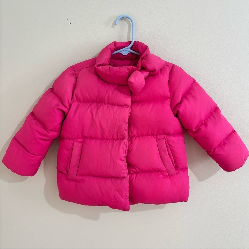 Kate Spade babygap toddler girl 2Y fuchsia down feather filled warm puffer coat